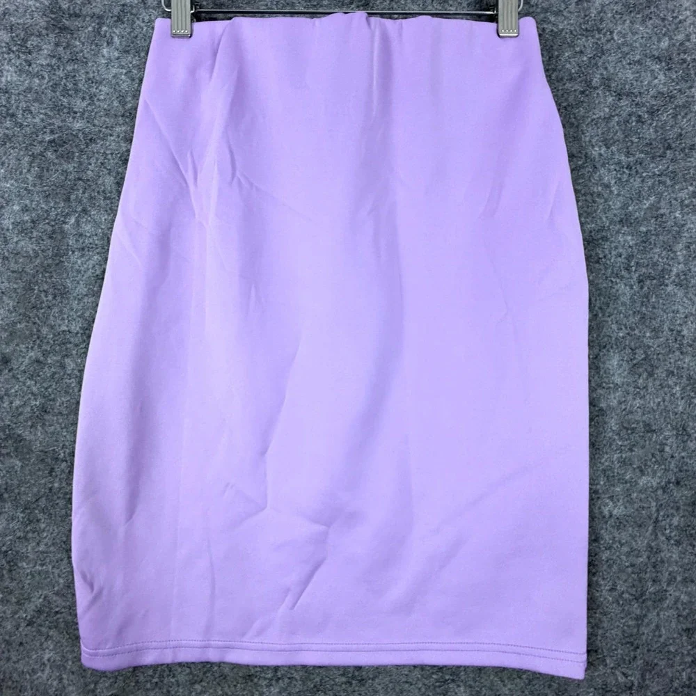 Thanth Pencil Skirt Women Large Purple Pull On Career Party Business Academia